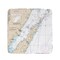 Betsy Drake Door County, Green Bay, WI Nautical Map Coaster Set of 4